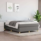  Box spring posteljni okvir temno siv 140x200 cm blago, (20735950) Cene