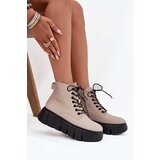 VINCEZA Leather Insulated Women's Ankle Boots on Platform Cene