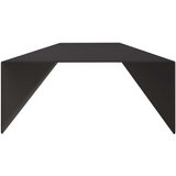 Profil za rubove vrta 2 kom. 100 x 15 x 5 cm Čelik Crna | shoptok.hr