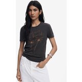 Desigual Majica 'Palm Tree' bež / oranžna / črna | Shoptok.si