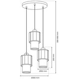  Luster na sajli BLANCO 3xE27/60W/230V bela | Eponuda.com