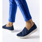 Gemre Navy blue lace-up sneakers Madiha | Shoptok.si