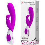 Pretty Love Harlan silikonski vibrator sa dodatkom za klitoris — 21,5 cm — BI 14232-1 Cene