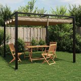  Vrtni gazebo z zložljivo streho Taupe 3x3 m Steel, (21830652) | Shoptok.si