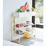 YAMAZAKI Bela kovinska omara za otroške čevlje 74,5x74,5x22 cm Tower – | Shoptok.si