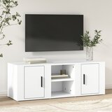 TV ormarić bijeli 100 x 31,5 x 35 cm od konstruiranog drva | shoptok.hr