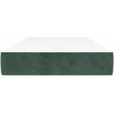  Madrac s oprugama srednje tvrdoće tamnozeleni 100x210x20 cm baršunasti | shoptok.hr