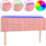  LED uzglavlje ružičasto 147x16x78/88 cm baršunasto | Eponuda.com