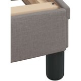 vidaXL Posteljni okvir z LED lučkami taupe 100x200 cm tkanina | Shoptok.si