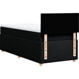  Krevet s oprugama i madracem crni 100 x 200 cm od tkanine | shoptok.hr