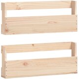  Zidni stalci za cipele 2 kom 59 x 9 x 23 cm od masivne borovine | shoptok.hr