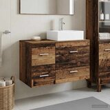  Set namještaja za kupaonicu 2 kom. Staro drvo Konstruirano drvo Smeđa 49,5 x 41 x 79,5 cm | shoptok.hr