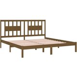 Posteljni okvir medeno rjav iz trdne borovine 200x200 cm, (20647925) | Shoptok.si