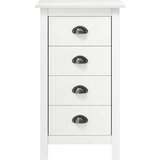  Komoda Hill bijela 46 x 35 x 80 cm od masivne borovine | shoptok.hr