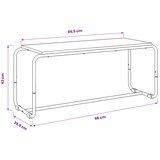  TV stalak 98 x 35.5 x 42 cm Siva Sonoma Konstruirano drvo - Siva Sonoma 98 x 35.5 x 42 cm | shoptok.hr