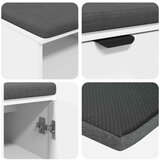  Haldna klop z blazino Enobarvno Bela 60 x 38 x 46 cm, (5000160678) Slike