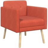  Ukrasna fotelja Crvena narančasta Tkanina od samta | shoptok.hr