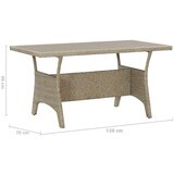  Vrtni stol sivi 120 x 70 x 66 cm od poliratana | shoptok.hr