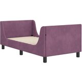  Otroški posteljni okvir z vznožjem Vijolična 80 x 160 cm Žamet, (5000104647) | Shoptok.si
