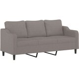 vidaXL 3-dijelni set sofa s jastucima smeđesivi od tkanine | shoptok.hr