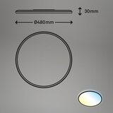 BRILO LED prigušiva stropna svetiljka SLIM LED/31W/230V 2700-6500K + daljinski upravljač | Eponuda.com