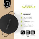 BE Living Lonec s pokrovom Essential Black 28 cm, (5000357450) | Shoptok.si