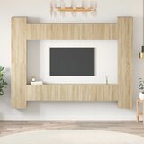  10-dijelni set TV ormarića boja hrasta sonome konstruirano drvo Cene