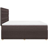  Krevet s oprugama i madracem tamnosmeđi 200x200 cm od tkanine | shoptok.hr