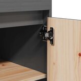 vidaXL Visoka komoda siva 60 x 40 x 116,5 cm od masivne borovine | shoptok.hr