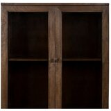 Ixia Rjava vitrina iz masivnega manga 80x140x40 cm Ravi – | Shoptok.si