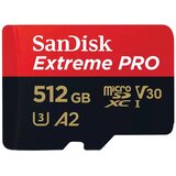 Sandisk 512GB Extreme PRO microSDXC UHS-I memory card with adapter Cijene