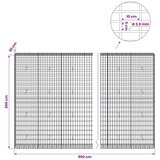  Gabion s žicom debljine 3 5 mm i mrežom 5x10 cm 900x30x200 cm - 30 cm 200 cm 900 cm | shoptok.hr
