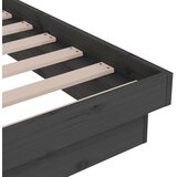  Okvir za krevet od masivnog drva sivi 75 x 190 cm mali | shoptok.hr
