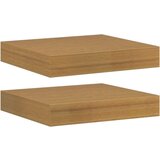  Polica na zidu 2 pcs Bež 23 x 23 5 x 4 cm Konstruirano drvo | shoptok.hr