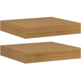  Stenska polica 2 pcs Bež 23 x 23,5 x 4 cm Konstruiran les, (5000201497) | Shoptok.si