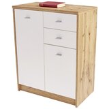 Mömax komoda 4-you new, bela, barva hrasta | Shoptok.si