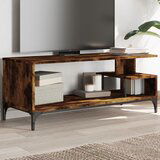  The Living Store TV omarica dimljen hrast 102x40x41 cm inženirski les in jeklo - TV Omarica, (21555160) | Shoptok.si
