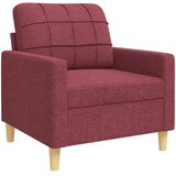  4-dijelni set sofa s tabureom crvena boja vina od tkanine | Eponuda.com