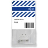 Zed_Electronic Telefonska utičnica, 2 x mikroutikač, 1 x tropolni utikač - TKU/3, Bijela | Eponuda.ba