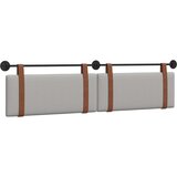  Držeće uzglavlje Zidne Oblačnosiva 210 x 55 x 5 cm Antikni PU - Siva boja oblaka 200 cm bez LED | shoptok.hr