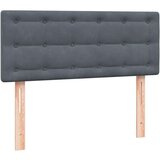 vidaXL Box Spring krevet s madracem tamno sivi 120x220 cm baršun | shoptok.hr