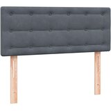 vidaXL Box Spring postelja z vzmetnico Temno siva 120x220 cm Velvet | Shoptok.si