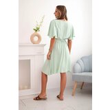 Kesi Włoski Dress with a plunging neckline dark mint | Shoptok.si