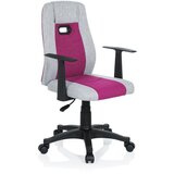 MID.YOU Mladinski Vrtljivi Stol Kiddy Extra, Siva, Roza | Shoptok.si