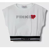 Pinko Up Otroška kratka majica bela barva