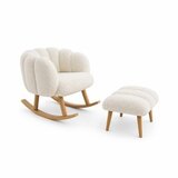 Atelier Del Sofa fotelja i tabure lotus white | Eponuda.com