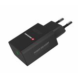 Swissten mrežni adapter za punjač PowerDelivery 25W, iPhone + Samsung, crni | shoptok.hr