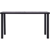  Blagovaonski stol crni i siva boja betona 140 x 70 x 75 MDF | shoptok.hr