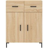 vidaXL Visoka komoda sonoma hrast 69,5x34x180 cm inženirski les | Shoptok.si