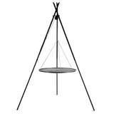 trinožni žar "tipi" (210 cm) z 60 cm rešetko iz nerjavečega jekla